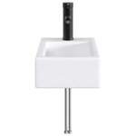 vidaXL Lavabo de salle de bains Noir Mat 45 5 x 25 5 x 13 cm métal