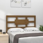 vidaXL Tête de lit Marron miel 95 5x4x100 cm Bois massif de pin