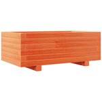 vidaXL Jardinière cire marron 70x40x26 5 cm bois de pin massif