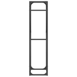 vidaXL Portant de bois chauffage noir 40x25x100 cm