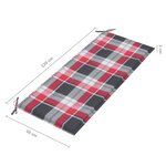 vidaXL Banc de jardin avec coussin 120 cm Bambou
