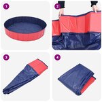 vidaXL Piscine pour enfants Rouge et bleu Ø 120 x 30 cm