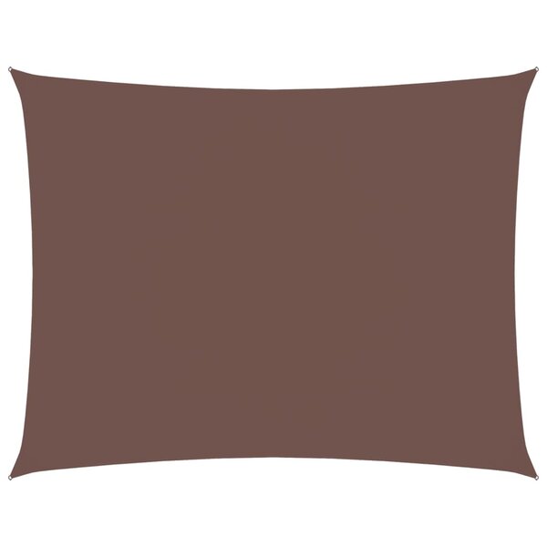 vidaXL Voile de parasol tissu oxford rectangulaire 3 5x4 5 m marron