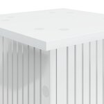 vidaXL Support de Plante 2 pc Blanc brillant 30 5 x 30 x 43 cm