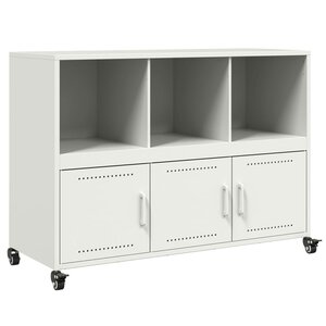 vidaXL Buffet blanc 100 5x39x72 cm acier