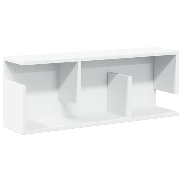 vidaXL Armoire murale 80x20x30 cm blanc bois d'ingénierie