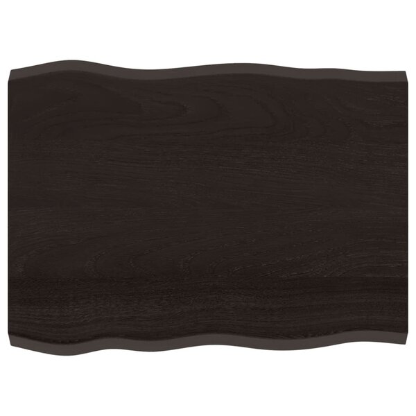 vidaXL Dessus de table bois massif traité bordure assortie