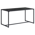 vidaXL Ensemble de canapé de jardin 4 Pièces Noir et anthracite Acier