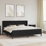 vidaXL Cadre de lit avec matelas 180 x 200 cm Noir