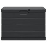 vidaXL Boîte de Rangement de Jardin Anthracite 77 5 x 54 5 x 53 cm
