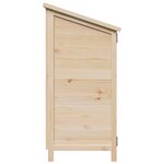 vidaXL Abri de jardin Naturel 106 x 56 x 113 5 cm Bois d'ingénierie