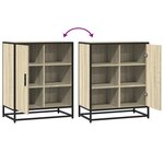 vidaXL Buffet chêne sonoma 62x35x76 cm bois d'ingénierie