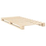 vidaXL Cadre de lit sans matelas avec tête de lit 100x200 cm