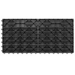 vidaXL Carreau de terrasse 6 Pièces Gris 60 x 30 cm WPC
