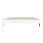 vidaXL Cadre de lit sans matelas blanc brillant 90x200 cm