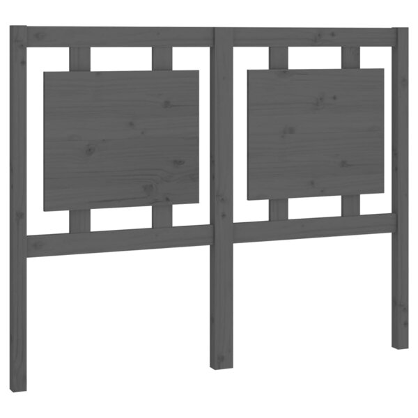 vidaXL Tête de lit Gris 125 5x4x100 cm Bois massif de pin