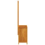 vidaXL Jardinière avec treillis 55x29 5x132 cm bois massif d'acacia