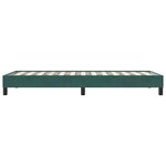 vidaXL Sommier à lattes de lit sans matelas vert foncé 100x210 cm