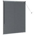 vidaXL Store de Fenêtre Gris foncé 100 x 130 cm Aluminium