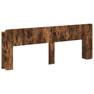 vidaXL Cabinet de Tête de Lit Chêne fumé Bois d'ingénierie
