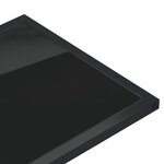 vidaXL Table d'appoint pour ordinateur Noir 50x35x65 cm Verre trempé