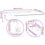 vidaXL Auvent rétractable automatique avec LED anthracite et blanc