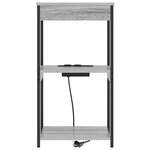 vidaXL Cabinet de chevet Gris Sonoma 41 x 31 x 76 cm Bois d'ingénierie