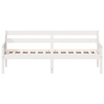 vidaXL Lit de jour Blanc 75x190 cm Bois de pin massif