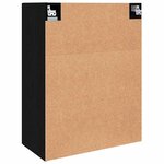 vidaXL Armoire murale suspendue Montage mural Noir 69 5 x 34 x 90 cm