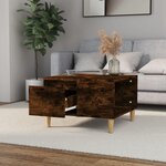 vidaXL Table basse chêne fumé 55x55x36 5 cm bois d'ingénierie
