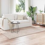 vidaXL Tapis de surface PALMERAS Beige 140 x 200 cm Polyester