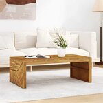 vidaXL Table basse 110x60x38 cm bois de teck solide
