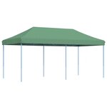 vidaXL Tente de fête 292 x 580 x 315 cm Vert Tissu Oxford