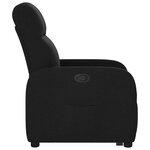 vidaXL Fauteuil inclinable noir tissu