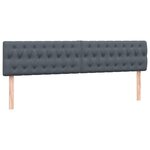 vidaXL Sommier à lattes de lit et matelas gris foncé 180x210cm velours