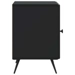 vidaXL Cabinet de chevet Noir 43 x 34 5 x 50 cm Bois d'ingénierie