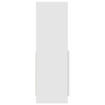 vidaXL Buffet haut blanc 92x33x100 cm bois d'ingénierie