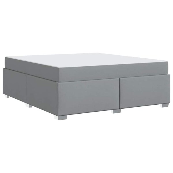 vidaXL Cadre de lit Gris clair 180 x 200 cm tissu