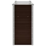 vidaXL Lit surélevé de jardin Marron 160x40x77 cm Acier galvanisé