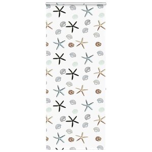 vidaXL Store enrouleur de douche avec cassette largeur du tissu 86 cm