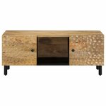 vidaXL Table basse 100x54x40 cm bois de manguier massif