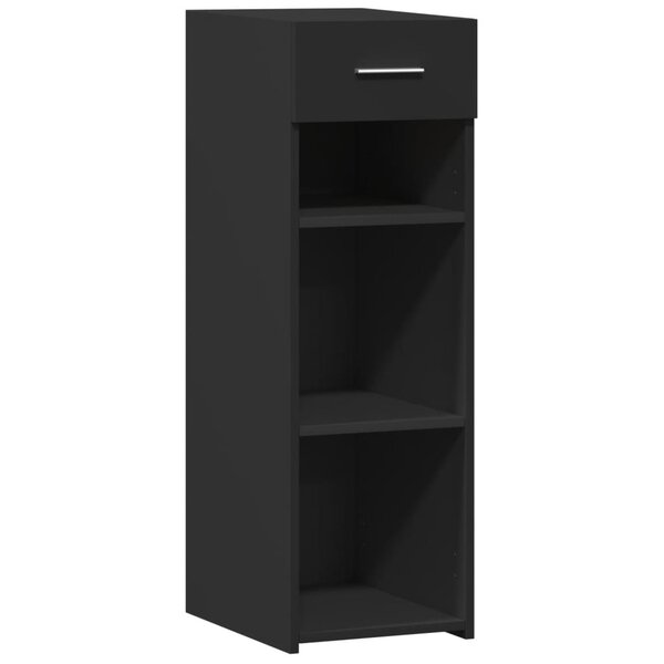 vidaXL Buffet noir 30x42 5x93 cm bois d'ingénierie
