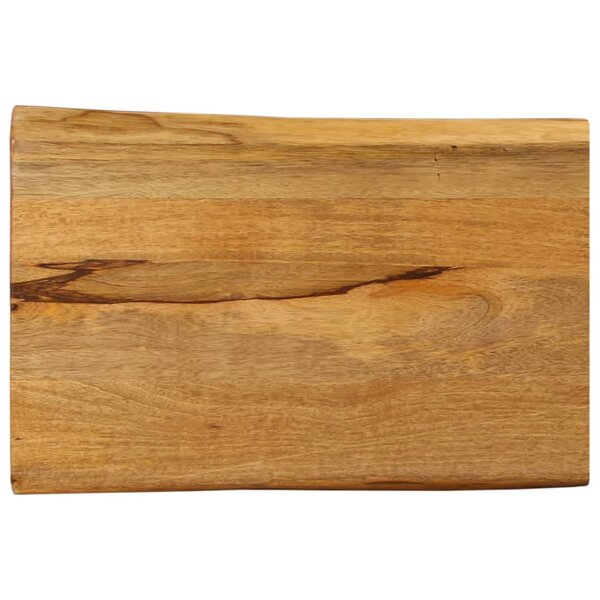 vidaXL Dessus de table 50x40x3 8 cm bord vivant bois massif manguier