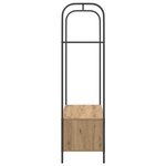 vidaXL Porte-vêtements Marron 100 x 44 x 160 cm Bois d'ingénierie