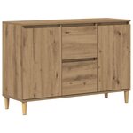 vidaXL Buffet chêne artisanal 102x35x70 cm bois d'ingénierie