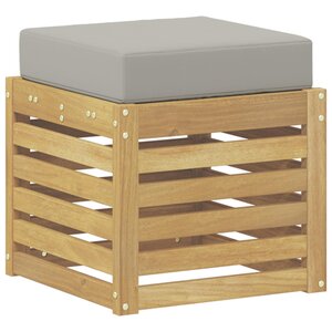 vidaXL Banc de Jardin Bois d'Acacia Massif Blanc