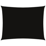 vidaXL Voile de parasol tissu oxford rectangulaire 4x5 m noir