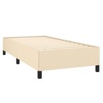vidaXL Cadre de lit sans matelas crème 100x200 cm tissu