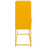 vidaXL Buffet jaune moutarde 100 5x39x107 cm acier laminé à froid