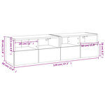 vidaXL Meubles TV muraux 2 Pièces chêne sonoma 60x30x30cm bois ingénierie